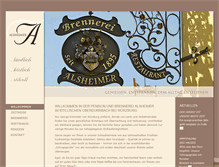 Tablet Screenshot of brennerei-alsheimer.com